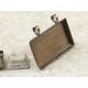 END OF LINE 50x25 oblong setting, antiqued brass