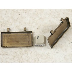 END OF LINE 50x25 oblong setting, antiqued brass