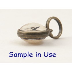 12mm round double sided base, antique bronze plated