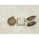 LAST ONES: 16mm round double sided base, antiqued bronze
