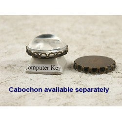 SECONDS 20mm Filigree edge bezel setting, ant. bronze