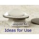 25mm Bezel setting, plain round tray, ant bronze, bag of 20