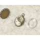 SECONDS 18x13mm Filigree edge bezel setting, ant. bronze