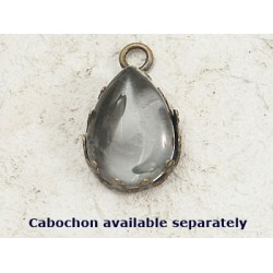 BULK PACK 50, 18x13mm Teardrop Crown edge setting