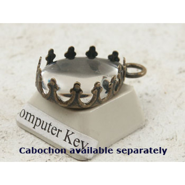 18x13mm Teardrop Crown edge setting