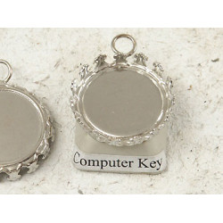 CLEARANCE: 19mm round Crown edge setting, nickel