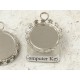 CLEARANCE: 19mm round Crown edge setting, nickel