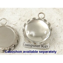 CLEARANCE: 19mm round Crown edge setting, nickel