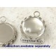 CLEARANCE: 19mm round Crown edge setting, nickel