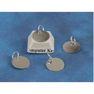 SECONDS 12mm Flat Copper Base with one hole, including jumpring, nickel free