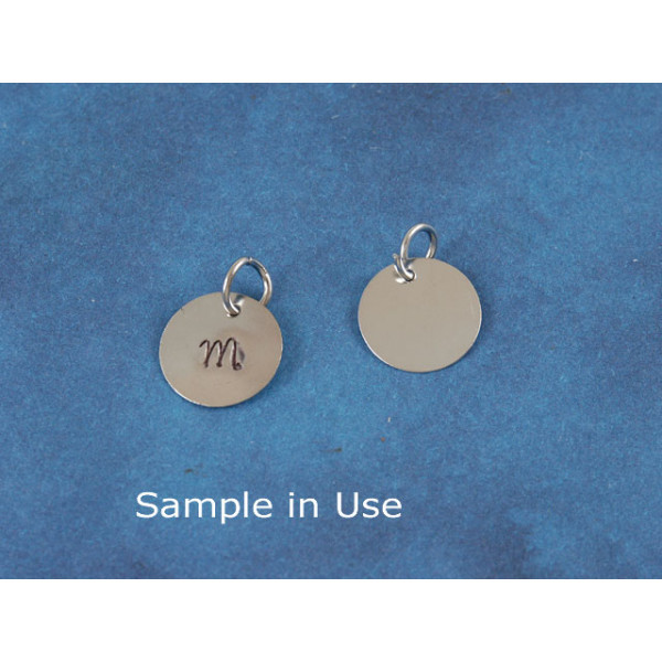 SECONDS 12mm Flat Copper Base with one hole, including jumpring, nickel free