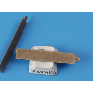 38x7.2mm oblong antiqued brass pendant with one loop