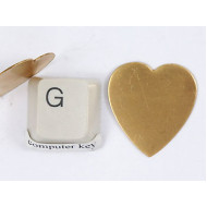 24mm Brass Heart Base