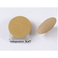 25mm Flat Brass Stamping disc with one hole