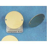 20mm Flat Brass Base with two holes