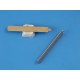 60x8mm oblong raw brass pendant with one loop