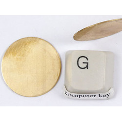 22mm Plain Flat Brass Stamping