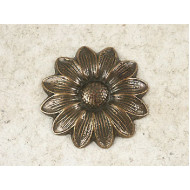 Pressed brass shape, Big Sunflower, 45mm