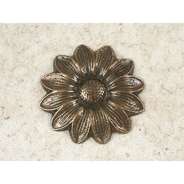 Pressed brass shape, Big Sunflower, 45mm