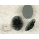 40x30mm Grey with Black Rose portrait cameo