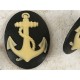 40x30mm Black with Ivory Anchor portrait cameo, budget