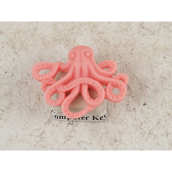31x24mm Resin Octopus Cameo, deep pink