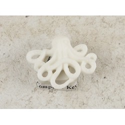 31x24mm Resin Octopus Cameo, white