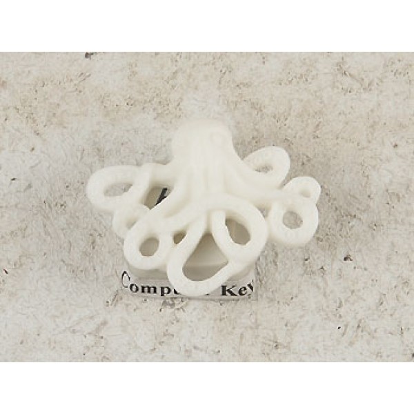 31x24mm Resin Octopus Cameo, white