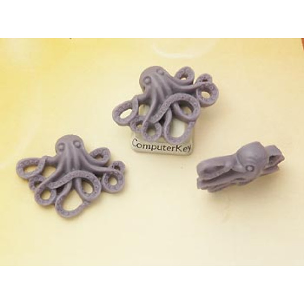 31x24mm Resin Octopus Cameo, Purple