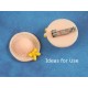 26x29mm Resin Cabochon, Hat, Apricot