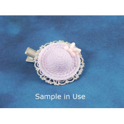 26x29mm Resin Cabochon, Hat, Lavender