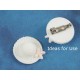 26x29mm Resin Cabochon, Hat, White