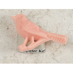 Resin Cabochon, Bird, 42mm, Salmon, each