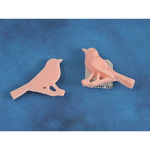 Resin Cabochon, Bird, 42mm, Salmon, each