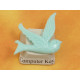 Resin Cabochon, Bird, 24mm, Aqua