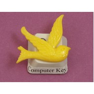 Resin Cabochon, Bird, 24mm, Yellow
