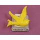 Resin Cabochon, Bird, 24mm, Yellow