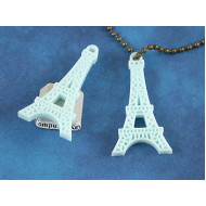 Eiffel Tower, resin, 44mm, light Aqua, bag of 5