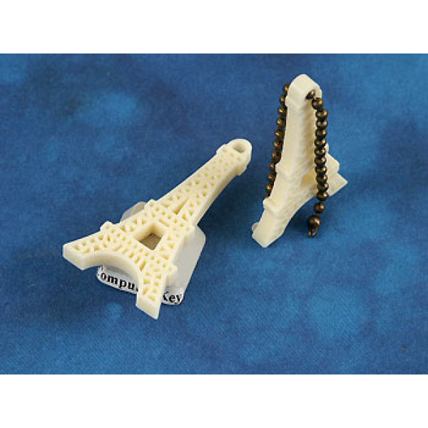 Eiffel Tower, resin, 44mm, ivory, bag of 5