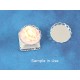 18mm Pink with Ivory Flower Rose round cameo, bag of 5