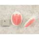 40x30mm White with Pink skeleton Rib-Cage cameo