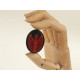 40x30mm Black with Red skeleton Rib-Cage cameo