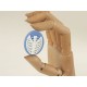 40x30mm Blue with White skeleton Rib-Cage cameo