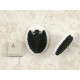 40x30mm White with Black skeleton Rib-Cage cameo