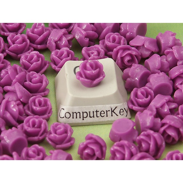 6mm Rose cabochon, deep purple, bag 10 grams
