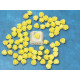 6mm Rose cabochon, Yellow, bag 10 grams