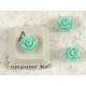 6mm Rose cabochon, teal, bag 10 grams