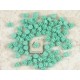 6mm Rose cabochon, teal, bag 10 grams