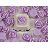 10mm Rose cabochon, purple, bag 20 grams