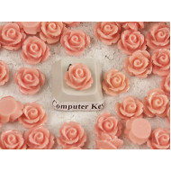 10mm Rose cabochon, light salmon, bag 20 grams